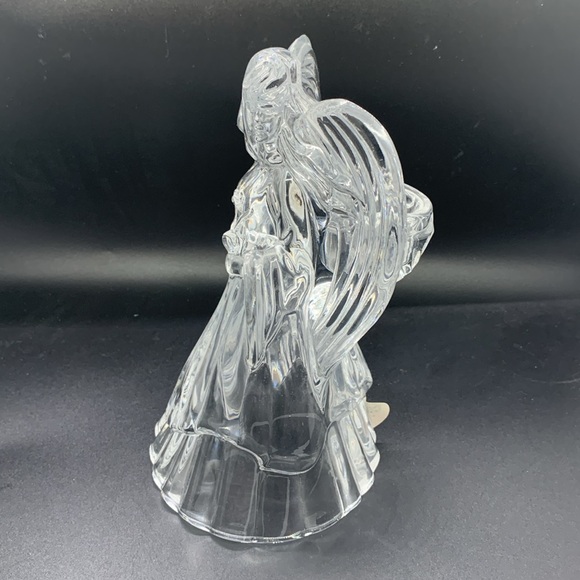 Crystal Angel Candle Holder. 25% lead. - Picture 2 of 8